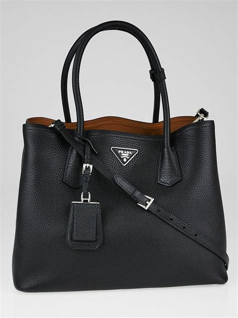 prada daino double handle leather tote ba|prada vitello daino messenger bag.